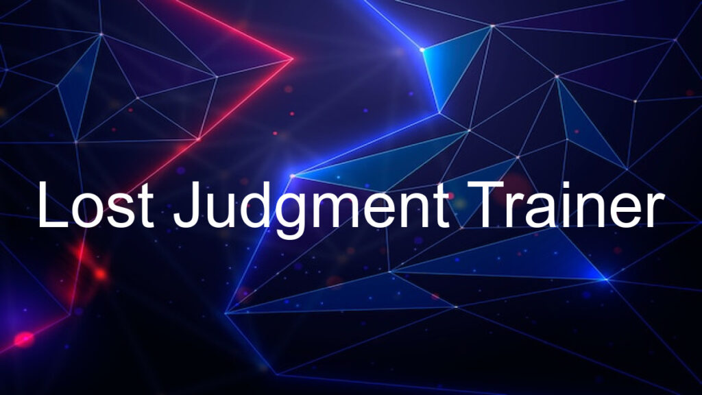 Lost Judgment Trainer